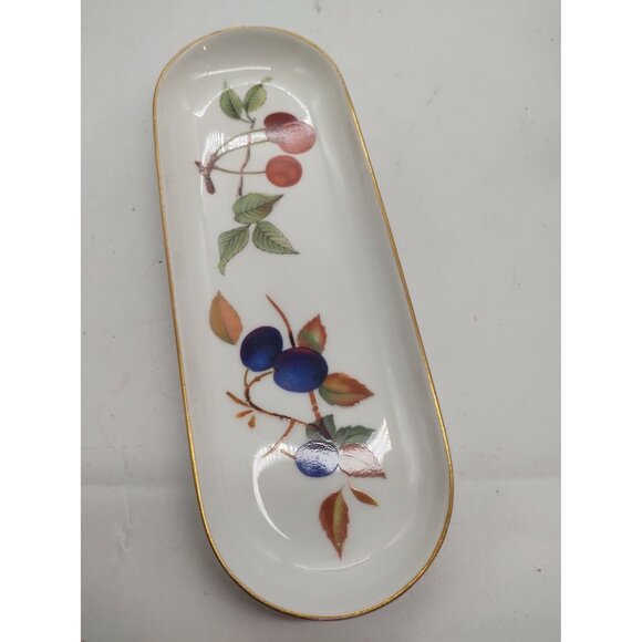 Royal Worcester Evesham Pattern  Corn on the Cob dish 1961. - Picture 10 of 10